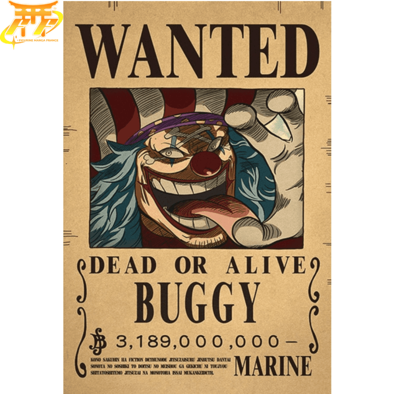 Poster Wanted Baggy Yonko One Piece – Anime Figure Store®