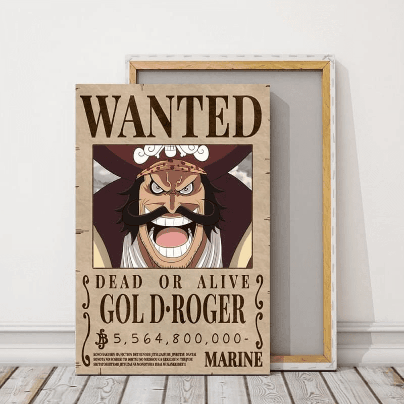 Bounty Gold Roger Wanted One Piece Digital Art by Anime One Piece - Pixels