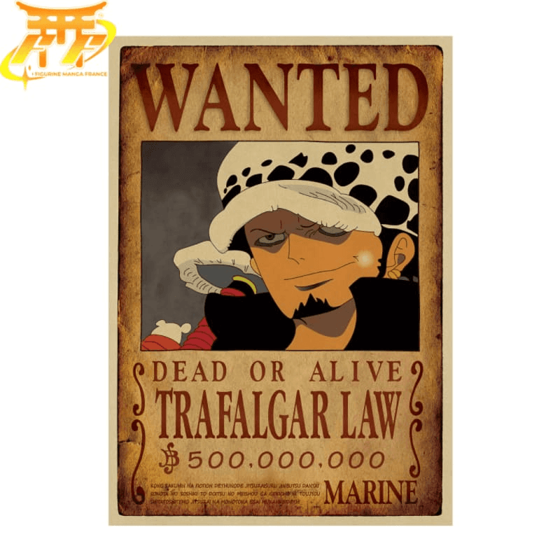 Poster Wanted Trafalgar D. Law - One Piece™