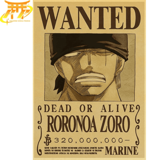 Roronoa Zoro Wanted Poster - One Piece™